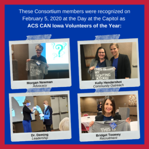 For Blog - ACS CAN Iowa Volunteers of the Year (Bénévoles de l'année de l'ACS CAN Iowa)