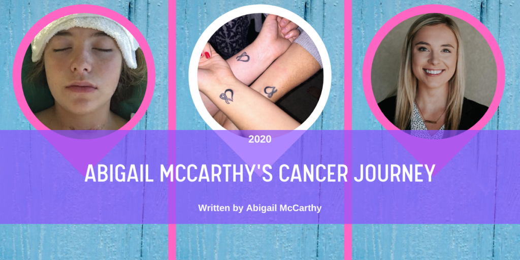 Août 2020 Abigail McCarthy&#039;s Cancer Journey Blog Header