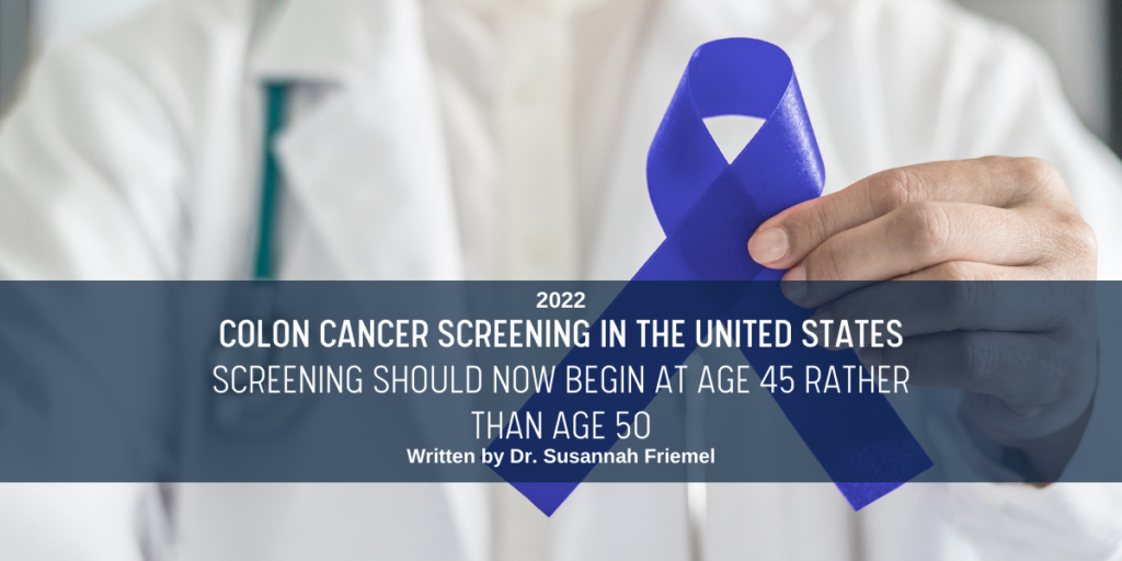 Dépistage du cancer du côlon aux États-Unis Le dépistage devrait désormais commencer à l'âge de 45 ans plutôt qu'à celui de 50 ans.