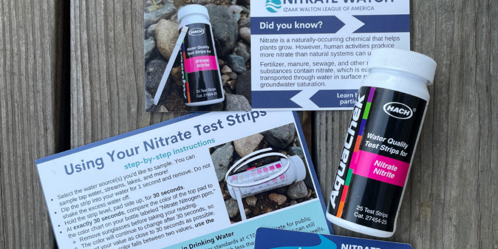 Water testing supplies available through Nitrate Watch